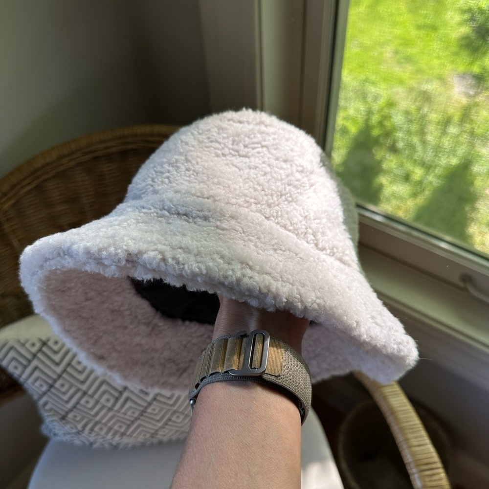 Mitchie’s Cozy cream Fuzzy Bucket Hat- cream color